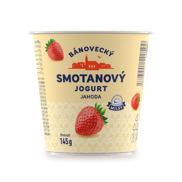 Smotanový jogurt jahoda