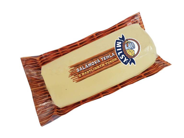Salami brick cheese with vegetable fat